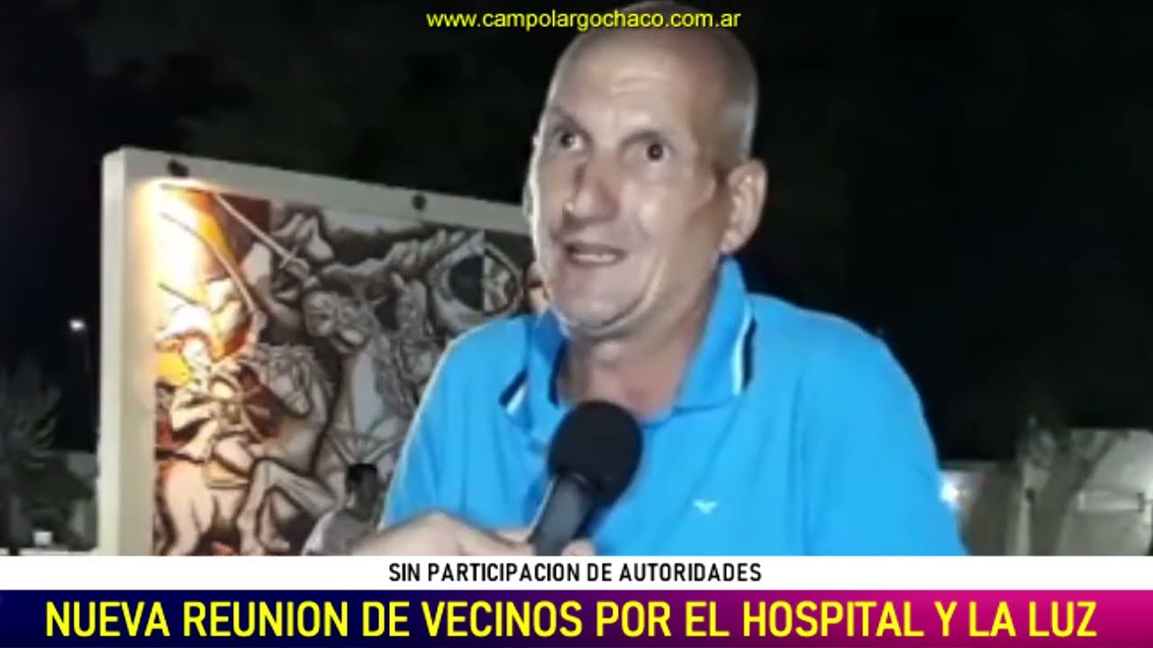 Campo Largo: Runión de vecinos en la Plaza San Martín por el tema del hospital y Secheep
