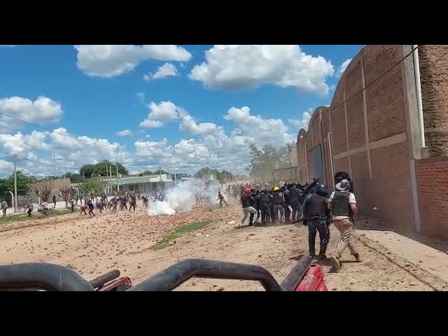 Enfrentamientos en Misión Nueva Pompeya entre Policía y manifestantes