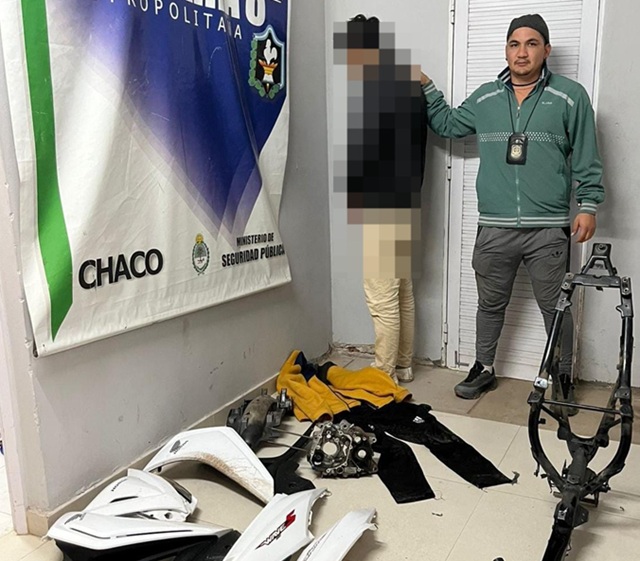 CHACO: Robó E Intentó Vender La Moto Por Partes Y Terminó Detenido