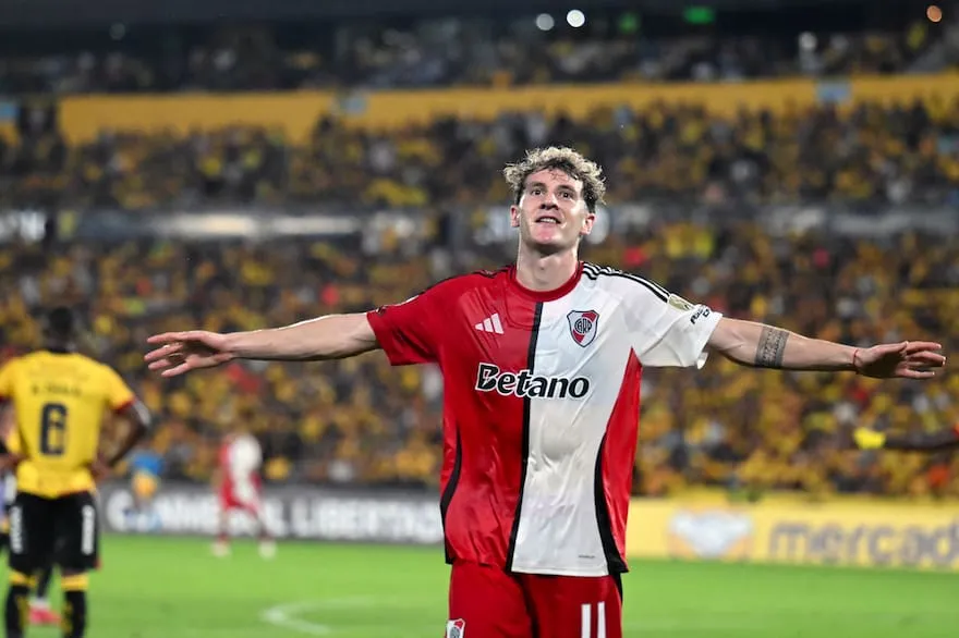 River le ganó a Barcelona de Ecuador por 3 a 2 y se acerca a la clasificación