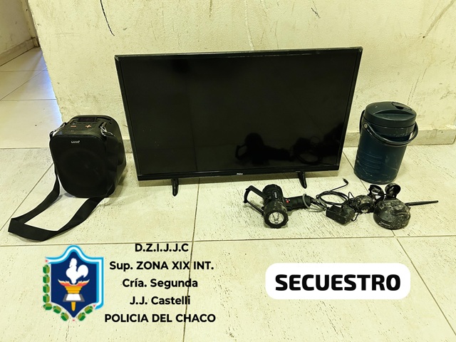CASTELLI: Esclarecen Robo En El Barrio Vialidad Y Recuperan Objetos