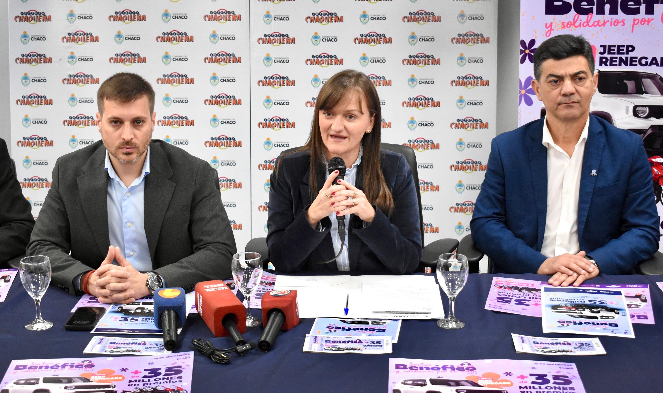 LA VICEGOBERNADORA SCHNEIDER LANZÓ LA SEGUNDA EDICIÓN DEL SORTEO BENÉFICO Y SOLIDARIO POR LA VIDA
