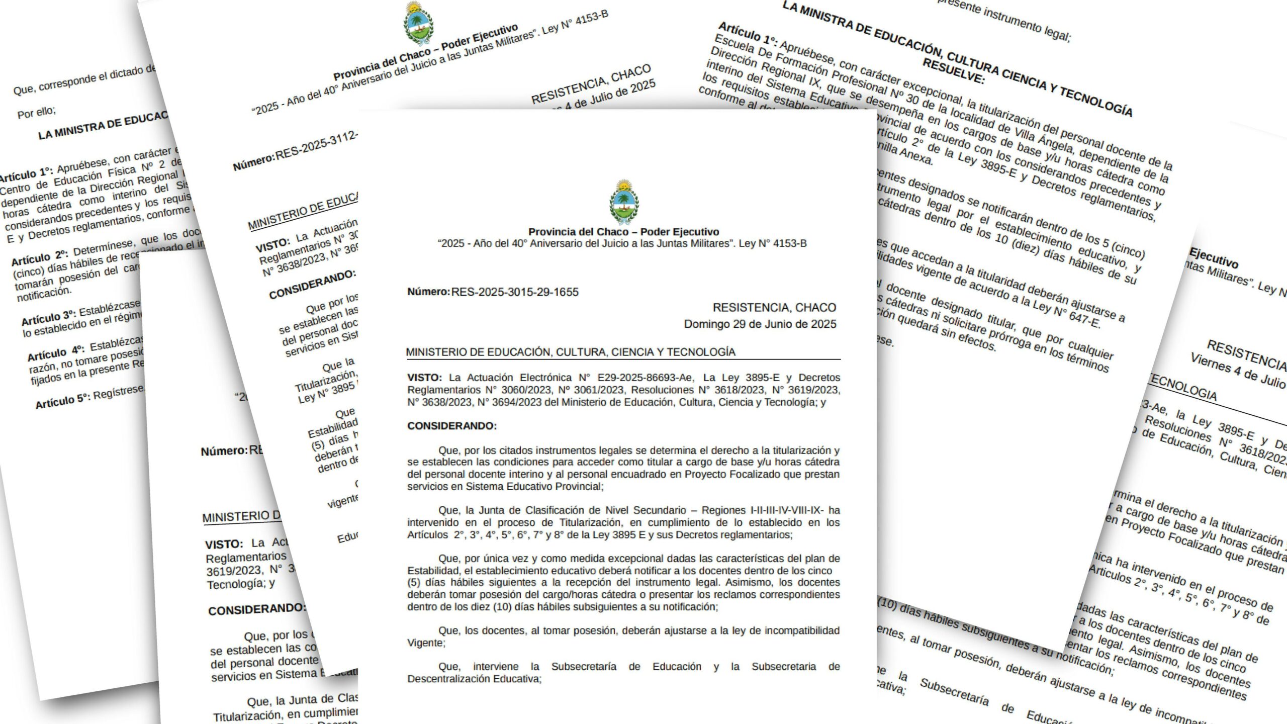 ESTABILIDAD LABORAL: COMENZARON A TITULARIZAR DOCENTES DE MODALIDADES DE NIVEL SECUNDARIO